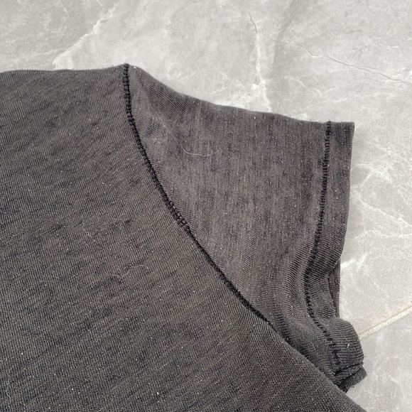 Women's H&M Divided High Low Burnout Short Sleeve Shirt Medium - Picture 11 of 12